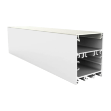 Weißes LED Alu Profil 40x50mm mit opaler Klick-Abdeckung – XL340WEISS