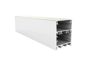Weißes LED Alu Profil 40x50 mm mit opaler Klick-Abdeckung – XL340WEISS