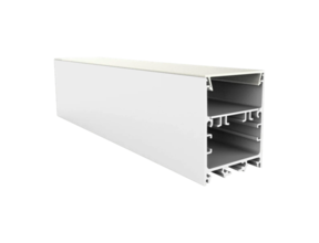 Weißes LED Alu Profil 40x50mm mit opaler Klick-Abdeckung – XL340WEISS