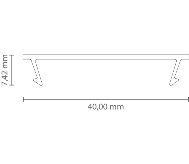 40mm x 50mm weißes LED-Aluminiumprofil mit Klickabdeckung für LED-Streifen – XL340WEISS, ideal für indirekte Beleuchtung, 40x50 mm, hochwertige Lichtstreuung