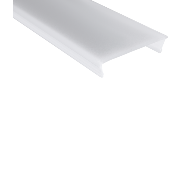 40mm x 50mm weißes LED-Aluminiumprofil mit Klickabdeckung für LED-Streifen – XL340WEISS, ideal für indirekte Beleuchtung, 40x50 mm, hochwertige Lichtstreuung