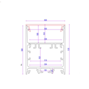 40mm x 50mm weißes LED-Aluminiumprofil mit opaler Klickabdeckung für LED-Streifen – XL340WEISS, ideal für indirekte Beleuchtung, 40x50 mm, hochwertige Lichtstreuung