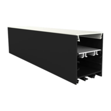 Schwarzes LED Aluminium Profil 40x50mm mit Klick-Abdeckung – XL340