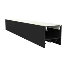 Schwarzes LED Alu-Profil 30 x 30,92 mm mit opaler Klick-Abdeckung – XL306Schwarz