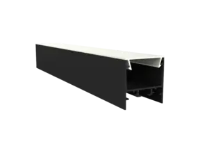 Schwarzes LED Alu-Profil 30 x 30 mm mit opaler Klick-Abdeckung – XL306Schwarz
