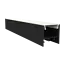 Harmony Profiles Schwarzes LED-Aluminiumprofil 30 mm x 30,92 mm mit opaler Klick-Abdeckung für LED-Streifen – XL306Schwarz, ideal für indirekte Beleuchtung