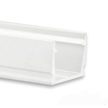 Weißes LED-Aluprofil mit Klickabdeckung 13,4 x 11,46 mm – SLIM04WEISS