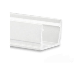 Weißes LED-Aluprofil mit Klickabdeckung 13,4 x 11,46 mm – SLIM04WEISS