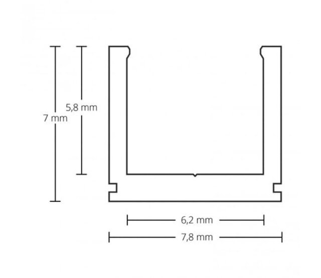 Schwarzes ultraflaches LED-Aluminiumprofil 7 mm x 7,8 mm mit opaker Klickabdeckung für LED-Streifen – SLIM06ZWART | Schmales Design, perfekt für indirekte Beleuchtung Schwarzes ultraflaches LED-Aluminiumprofil 7 mm x 7,8 mm mit opaker Klickabdeckung für LED-Streifen – SLIM06ZWART | Schmales Design, perfekt für indirekte Beleuchtung