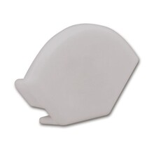Endkappe ohne Kabeldurchführung für LED Streifen – C25ALU, Aluminiumprofil, 25 mm Breite, passend für LED-Beleuchtungssysteme, staub- und spritzwassergeschützt, einfache Montage
