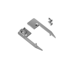 Endkappen-Set M10ALU für LED Treppenprofil – 2 Stück, Aluminium