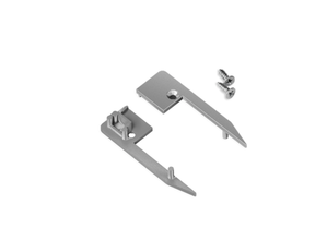 Endkappen-Set M10ALU für LED Treppenprofil – 2 Stück, Aluminium