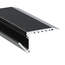 Topmet LED profile Schwarzes LED-Treppenprofil UP-BOLD12 K - 58,9 × 27,5 mm | inkl. opaler Abdeckung