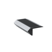 Schwarzes LED-Treppenprofil UP-BOLD12 K - 58,9 × 27,5 mm | inkl. opaler Abdeckung