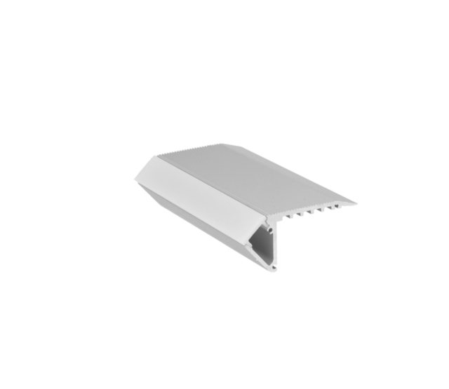 LED-Treppenprofil UP-BOLD12 K - 58,9 × 27,5 mm | inkl. opaler Abdeckung