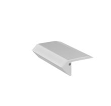 LED Treppenprofil 2 Meter mit Klickabdeckung 58,9 mm x 27,5 mm – B12ALU, Aluminium, für LED Streifen, Treppenbeleuchtung, Innen- und Außenbereich, IP65, einfache Montage, hochwertige Verarbeitung