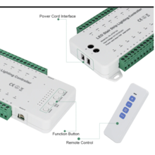 Professionelle LED-Stufenbeleuchtung Steuerung mit Fernbedienung – bis 16 Stufen – Komplettset