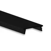 2 Meter schwarze Abdeckung für LED-Profile 18ALU, 18WEISS, 18SCHWARZ – präzise Technik nach deutschen Normen