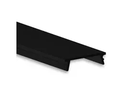 2 m schwarze Abdeckung für LED-Profile 18ALU, 18WEISS, 18SCHWARZ