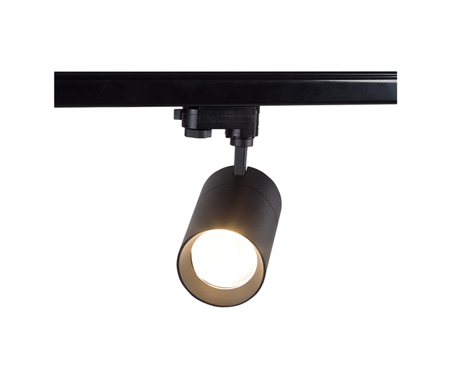 3-Phasen LED-Trackspot Luna 20 Watt, dimmbar, mit einstellbarer Farbtemperatur, schwarz – flexible, energieeffiziente Schienenbeleuchtung für Wohn- und Gewerberäume