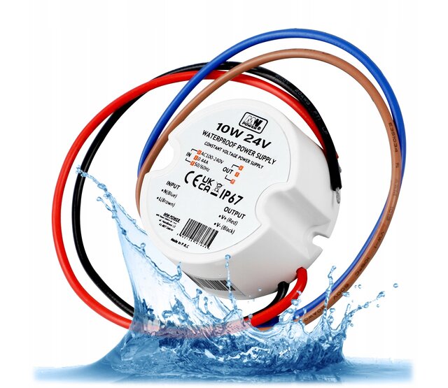 Mini LED-Treiber Netzteil 10 Watt 24 Volt 0,25 Ampere – IP67 wasserdicht – AF1024Y – Wandsteckdose für LED-Streifen – Kompakt & robust Mini LED-Treiber Netzteil 10 Watt 24 Volt 0,25 Ampere – IP67 wasserdicht – AF1024Y – Wandsteckdose für LED-Streifen – Kompakt & robust