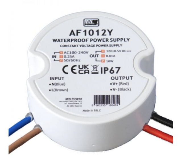 Mini LED-Treiber Netzteil 10 Watt 24 Volt 0,25 Ampere – IP67 wasserdicht – AF1024Y – Wandsteckdose für LED-Streifen – Kompakt & robust Mini LED-Treiber Netzteil 10 Watt 24 Volt 0,25 Ampere – IP67 wasserdicht – AF1024Y – Wandsteckdose für LED-Streifen – Kompakt & robust