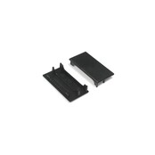 XL50ZWART Endkappe für LED-Streifen Aluminiumprofile – 50 mm, schwarz, präzise Kantenabdeckung, Montagezubehör, IP20