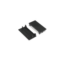 XL50ZWART Endkappe für LED-Streifen Aluminiumprofile – 50 mm, schwarz, präzise Kantenabdeckung, Montagezubehör, IP20