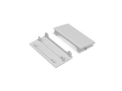 XL50ALU Aluminium-Endkappe für LED-Streifen-Profile – Präzise Kantenabdeckung, 50 mm Breite, UV-beständig, für Innen- und Außenbereich, inkl. Montagezubehör