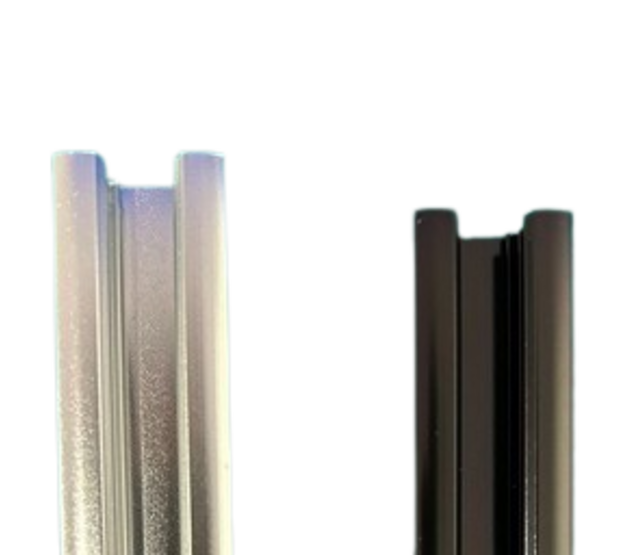 Mini LED-Einbauleiste quadratisch – MD3 ALU Aluminiumprofil Trackrail, 1m/2m, für präzise Beleuchtung in Vitrinen und Schaufenstern