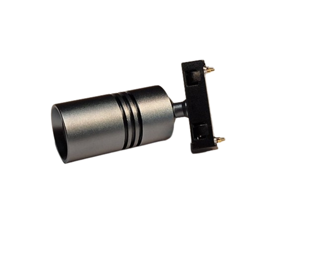 LED Vitrinenspot Schienenspot Röhrenform Warmweiß (3000K) - Silber Grün Metallic, 12W, 1050lm, IP20, 230V, dimmbar, für Akzentbeleuchtung in Geschäften und Ausstellungen