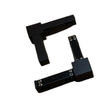 Eckverbinder 12 x 12 mm für schwarze quadratische Stromschiene