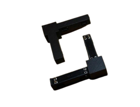 Eckverbinder 12 x 12 mm für schwarze quadratische Stromschiene