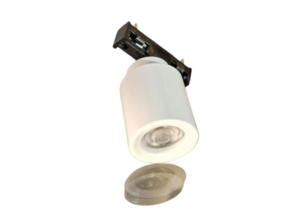 LED Vitrinenstrahler 2W 2700K extra warmweiß Schienenstrahler ZOOM - Weiß