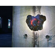 Versteinerte Holz Design Lampe mit Dual-White LED Streifen - 2700K & 6500K - Modell #106 - Energieeffiziente Beleuchtung für stilvolles Ambiente