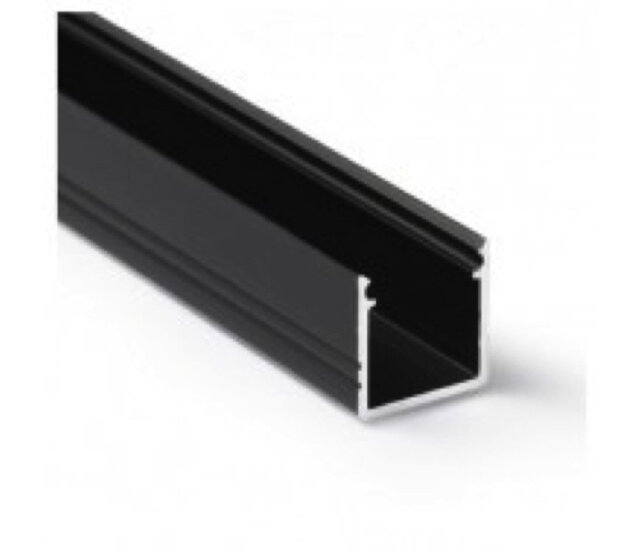 Schwarzes LED-Aluminiumprofil 4 Meter mit 12x12 mm Abdeckung – SLIM200SCHWARZ für LED-Streifen, präzise Montage, optimale Lichtverteilung, hochwertige Verarbeitung, ideal für Innenbeleuchtung Schwarzes LED-Aluminiumprofil 4 Meter mit 12x12 mm Abdeckung – SLIM200SCHWARZ für LED-Streifen, präzise Montage, optimale Lichtverteilung, hochwertige Verarbeitung, ideal für Innenbeleuchtung