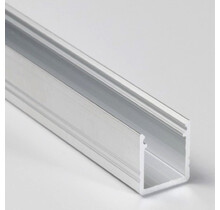 LED-Aluminiumprofil 4 Meter, 12x12 mm, opale Abdeckung – SLIM200ALU, geeignet für LED-Streifen bis 10 mm, präzise Montage, hochwertige Lichtstreuung, ideal für indirekte Beleuchtung