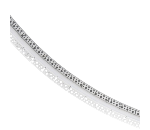 Biegbares LED Trockenbauprofil STUC360 – 1,5 m, 52,39 × 11 mm | Zum Einputzen in Kurven & Rundungen