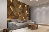 3D LED-Wandpaneel Delta LED – Modernes RGB-Panel mit 16,7 Mio. Farben, 60x60 cm, 24V, 12W, dimmbar, IP20, für Wohn- und Gewerberäume