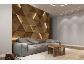 3D LED-Wandpaneel - Delta LED Lichtpaneel mit LED-Streifen & modernem Design