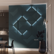 3D LED Wandpaneel Imperial LED – Maßgeschneiderte LED-Wandgestaltung
