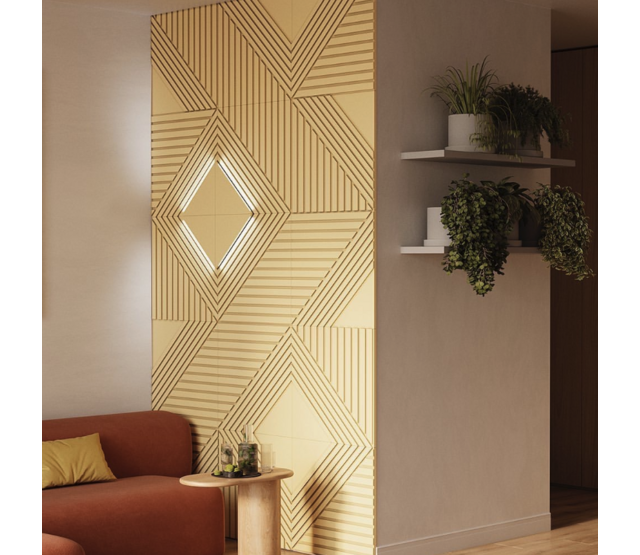 3D LED Wandpaneel Imperial LED – Maßgeschneiderte LED-Wandgestaltung