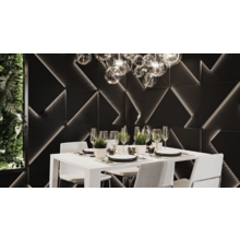 3D LED Wandpaneel – Fields mit LED Modulen für stimmungsvolle Beleuchtung