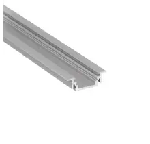 LED-Einbauprofil 4 Meter mit Abdeckung 24mm x 7mm - 208ALU | Aluminiumprofil für LED-Streifen | Innen- und Außenbeleuchtung | Diffusorabdeckung | Dimmbare LED-Beleuchtung | Einfache Montage
