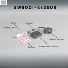 Kabelloser Doppel-Türsensor mit LED-Anzeige – SWS001-2xTÜR