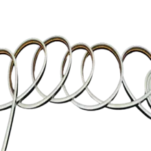 Schwarzer Mini Neon Flex LED Streifen 24V 2700K Extra Warmweiß 12W 980LM 4x8mm IP65 3m