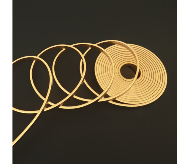 Schwarzer Mini Neon Flex LED Streifen 24V, 2700K extra warmweiß, 12W, 980LM, 4x8mm, IP65, 3 Meter – Energieeffiziente Beleuchtung für Innen- und Außenbereich Schwarzer Mini Neon Flex LED Streifen 24V, 2700K extra warmweiß, 12W, 980LM, 4x8mm, IP65, 3 Meter – Energieeffiziente Beleuchtung für Innen- und Außenbereich