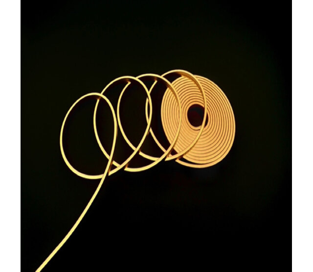 Schwarzer Mini Neon Flex LED Streifen 24V, 2700K extra warmweiß, 12W, 980LM, 4x8mm, IP65, 3 Meter – Energieeffiziente Beleuchtung für Innen- und Außenbereich Schwarzer Mini Neon Flex LED Streifen 24V, 2700K extra warmweiß, 12W, 980LM, 4x8mm, IP65, 3 Meter – Energieeffiziente Beleuchtung für Innen- und Außenbereich