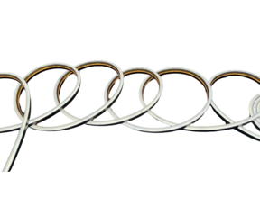 Schwarzer Mini Neon Flex LED Streifen 24V 3000K Warmweiß 12W 980LM 4x8mm IP65 – 3m