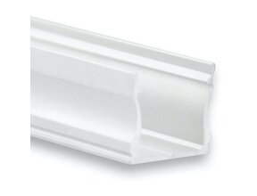 Weißes LED Alu-Profil 17 x 15,2 mm mit opaler Abdeckung – 06WIT, 0,6 W, inkl. Montagezubehör